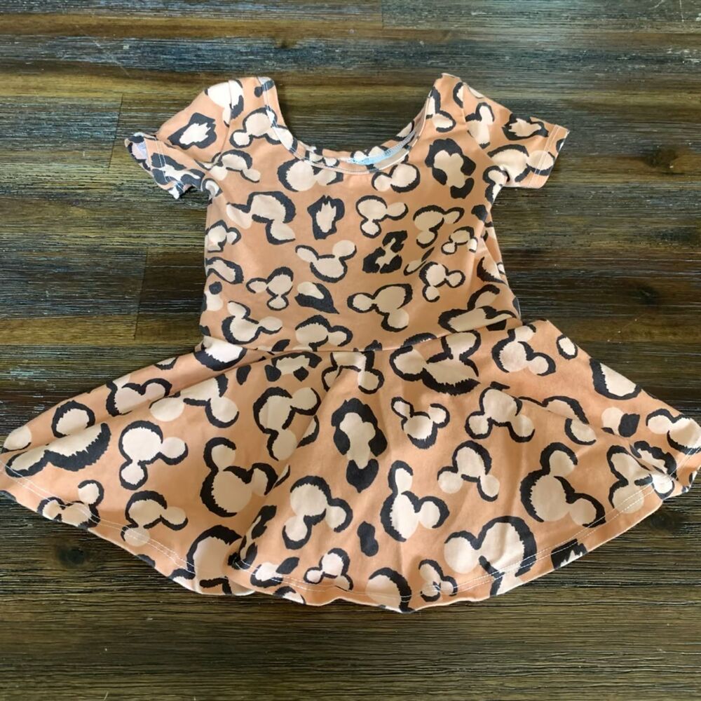 Wild Rich Kids Mickey Animal Print Dress Size 3/4